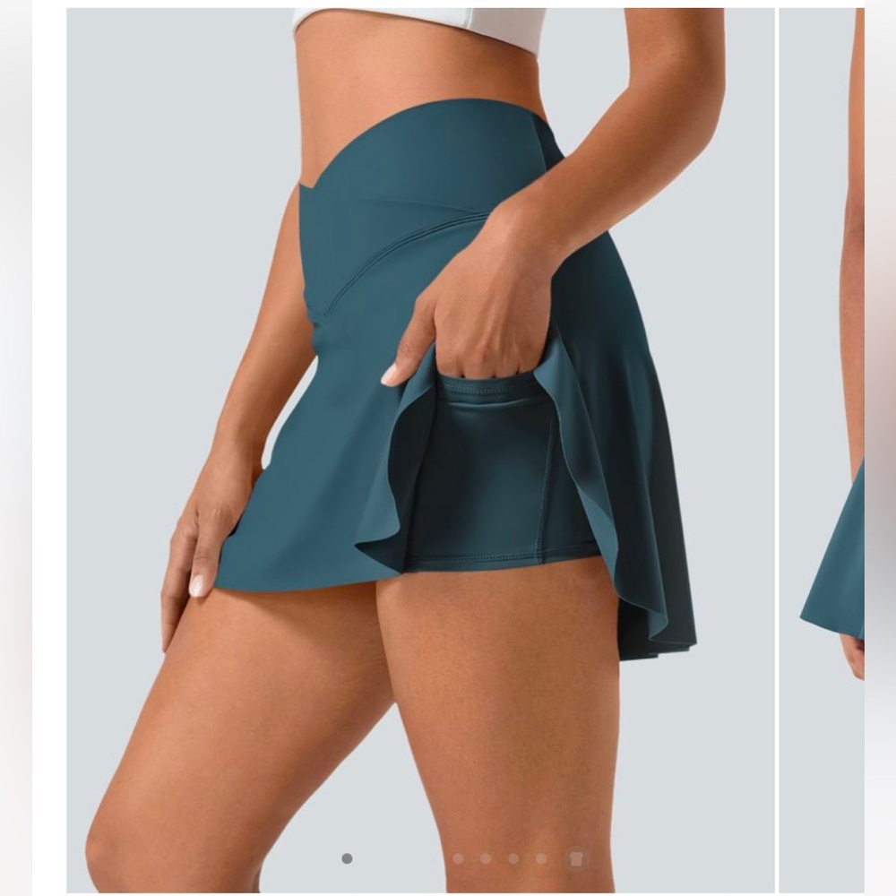 HALARA softlyzero airy crossover tennis skirt with build in shorts UPF 50+